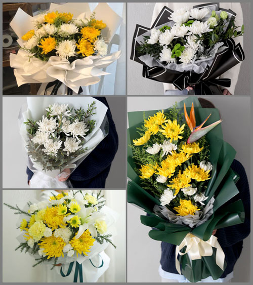 河南南阳桐柏县城郊乡白事花束代送